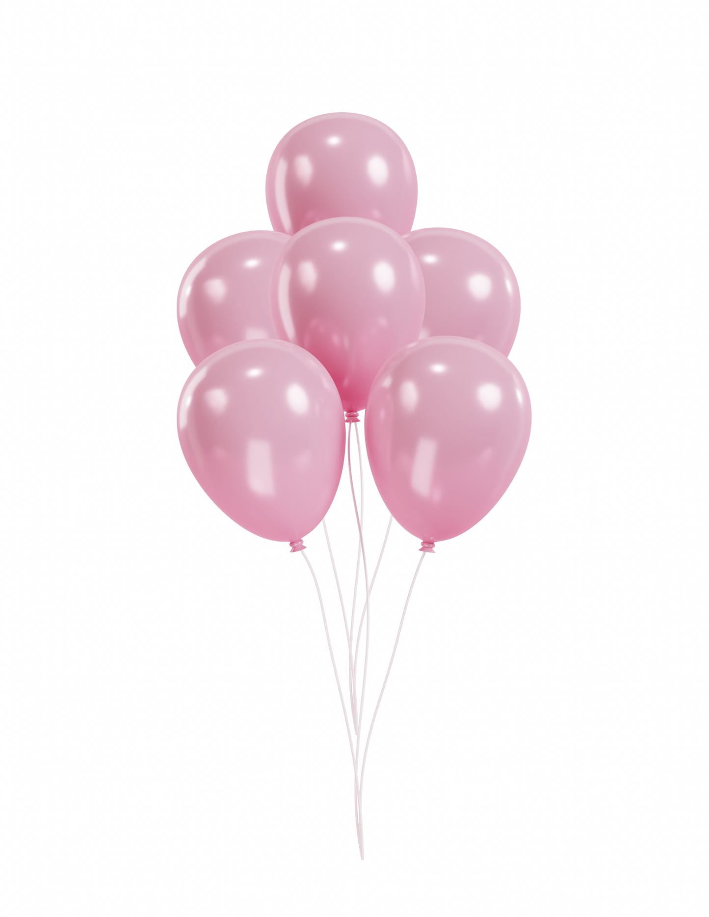 Half dozen helium balloon bouquet